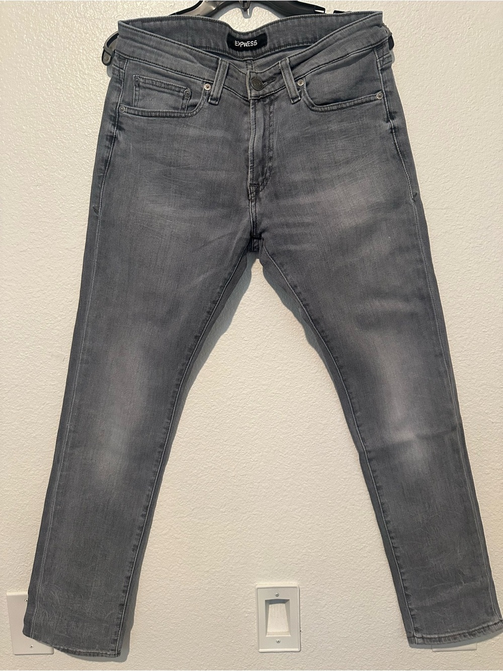 Express Men’s Skinny Jeans in Gray